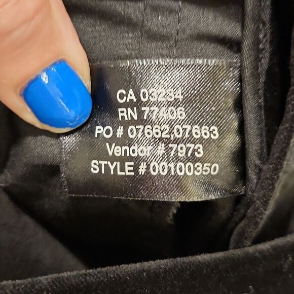 Black velvet feel Club Monaco pants size 4, new without tags! - Picture 3 of 11